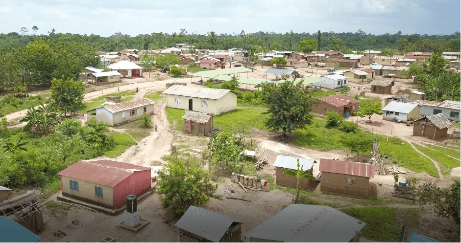 A village where the TokenTap is installed on the modular piped system