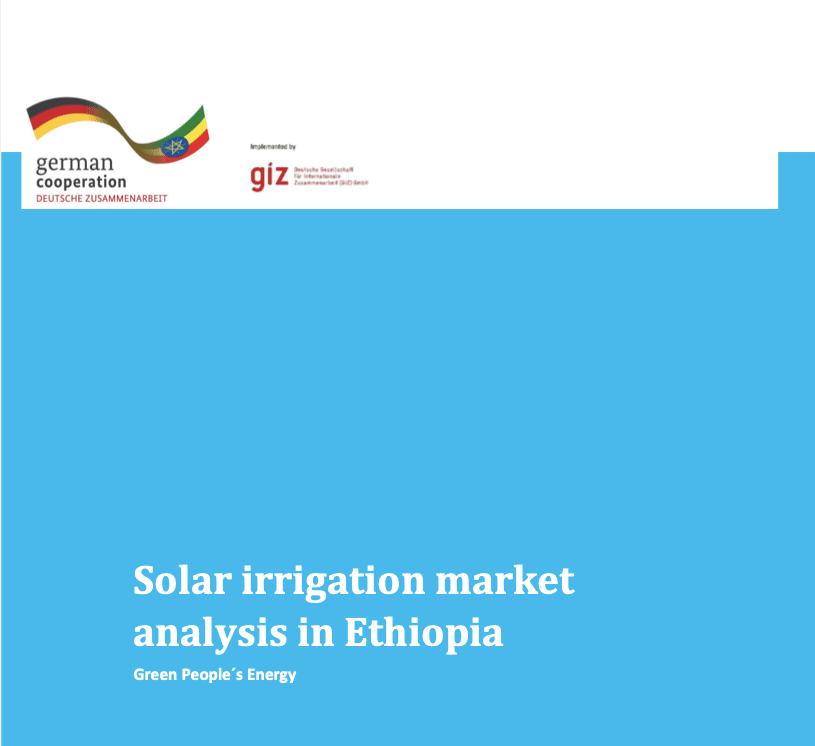 Cover solar irrigation study Ethiopia