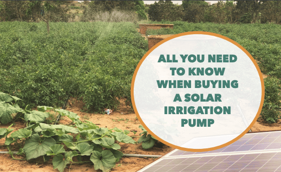 Cover photo guide on solar irrigation solutions 2019