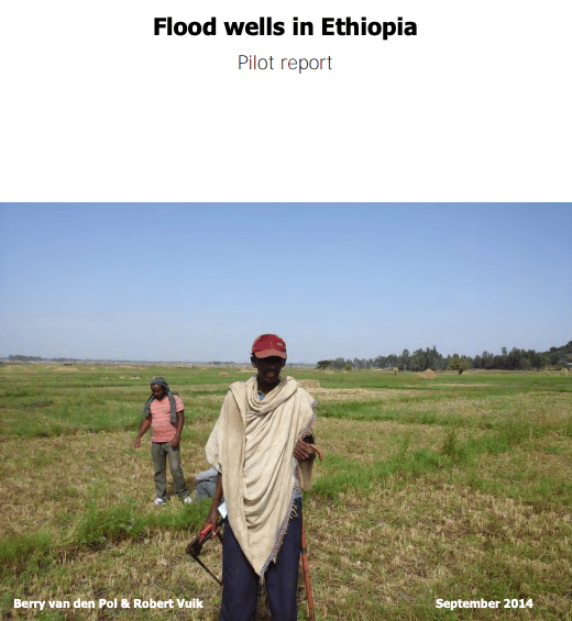 Cover pilot report flood wells Ethiopia