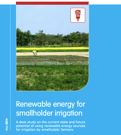 Cover study renewable energy smallholder irrigation